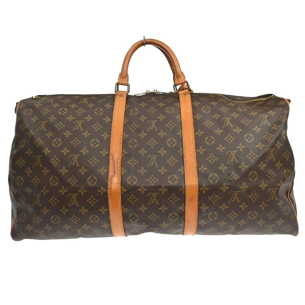 Louis Vuitton Keepall Bandouliere Monogram Canvas Brown Canvas Travel Bag Bag (Pre-Owned)