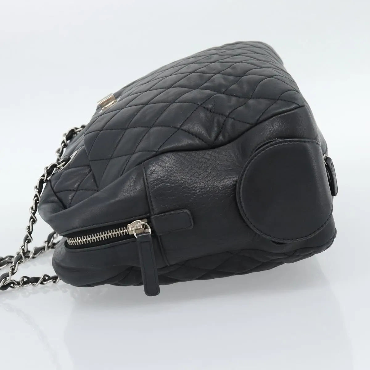 Chanel Reissue 2.55 Tote Quilted Calfskin Black Leather Handbag (Pre-Owned)