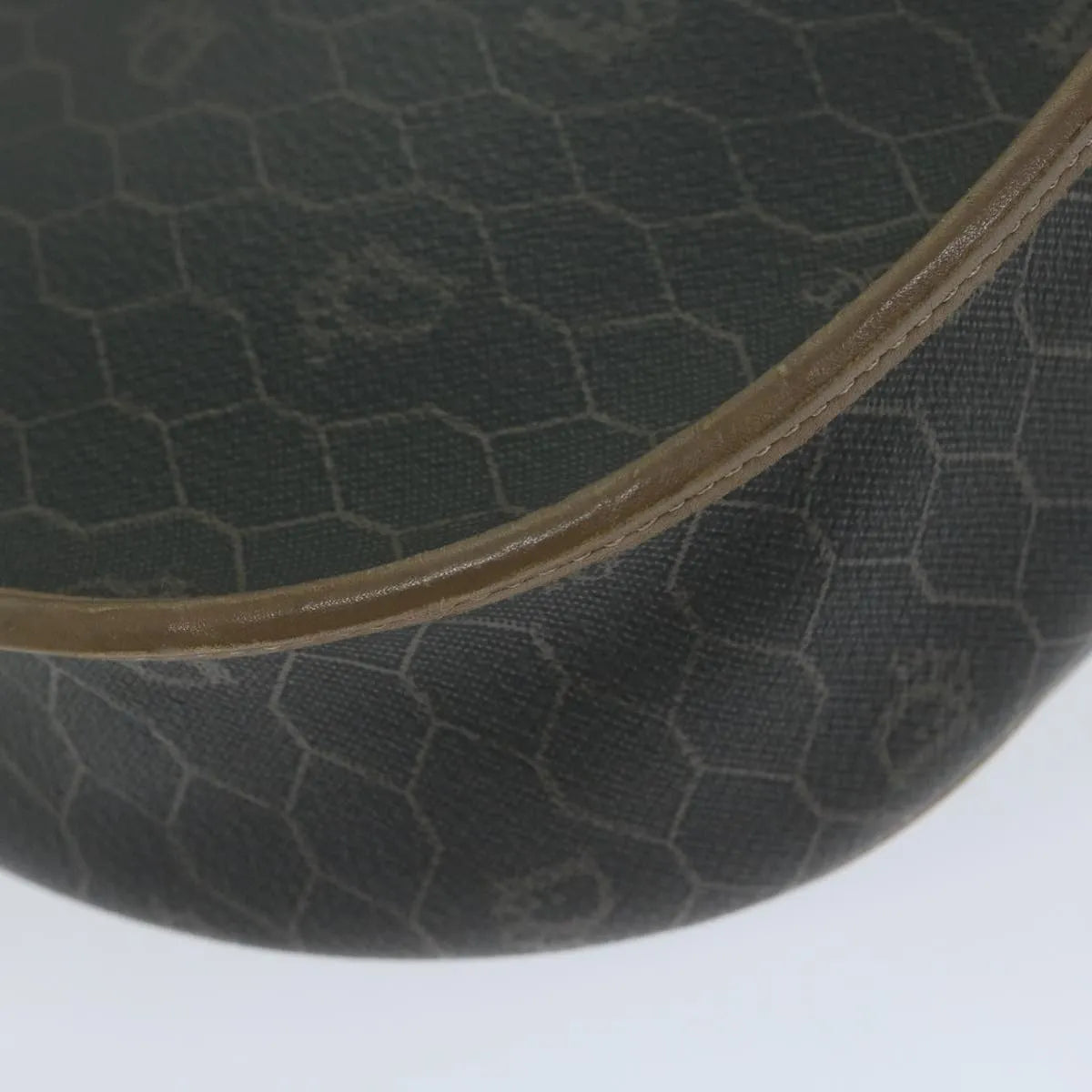 Christian Dior Vintage Cd Flap Canvas Black Canvas Shoulder Bag Bag (Pre-Owned)