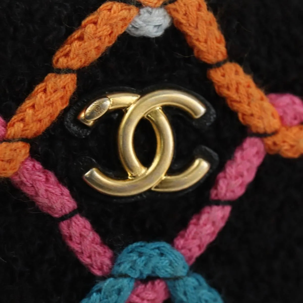 Chanel Pearl Crush Vanity Case With Chain Quilted Multicolor Tweed Multicolour Tweed Shoulder Bag Bag (Pre-Owned)