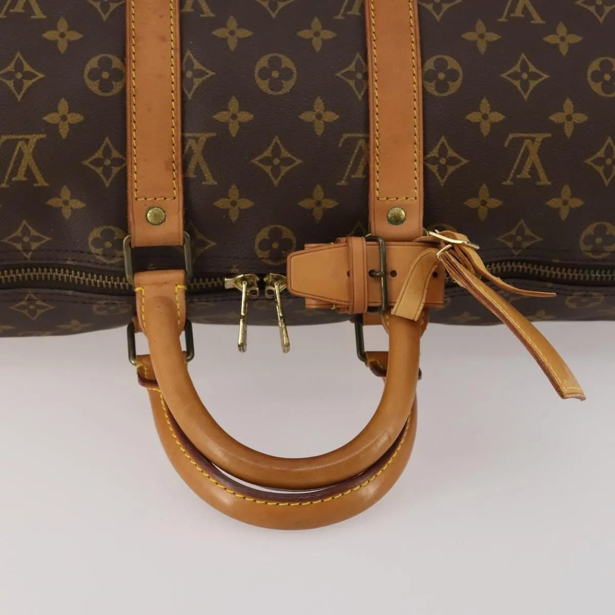 Louis Vuitton Keepall Monogram Canvas Brown Canvas Travel Bag Bag (Pre-Owned)