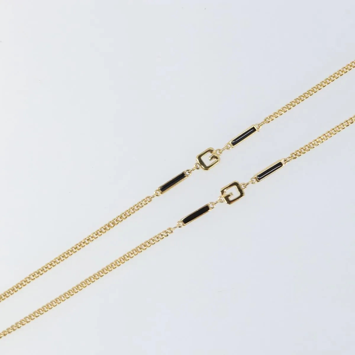 Givenchy Logo G Metal Gold Metal Necklace Jewelry (Pre-Owned)