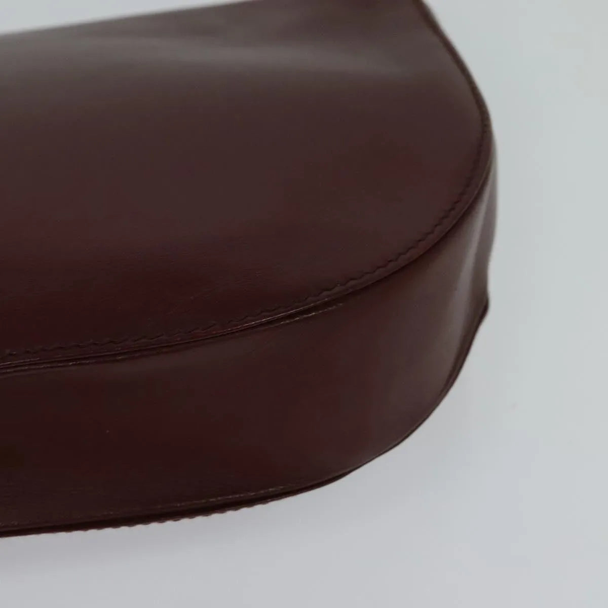 Cartier Must De Cartier Clutch Leather Burgundy Leather Clutche & Pouche Bag (Pre-Owned)