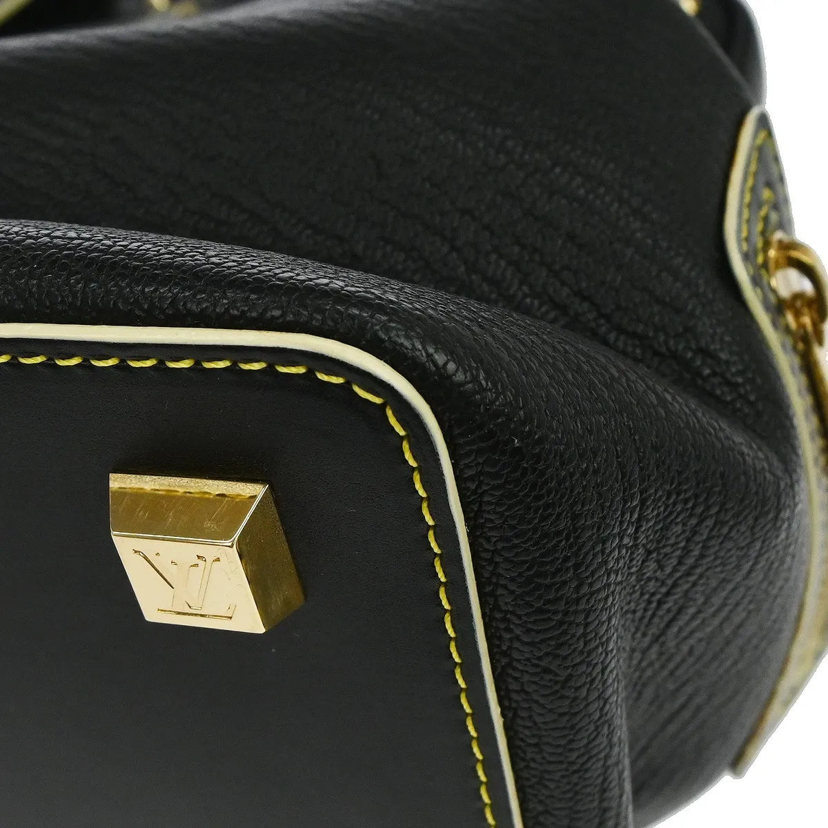 Louis Vuitton Suhali L'ingenieux Leather Black Leather Handbag (Pre-Owned)
