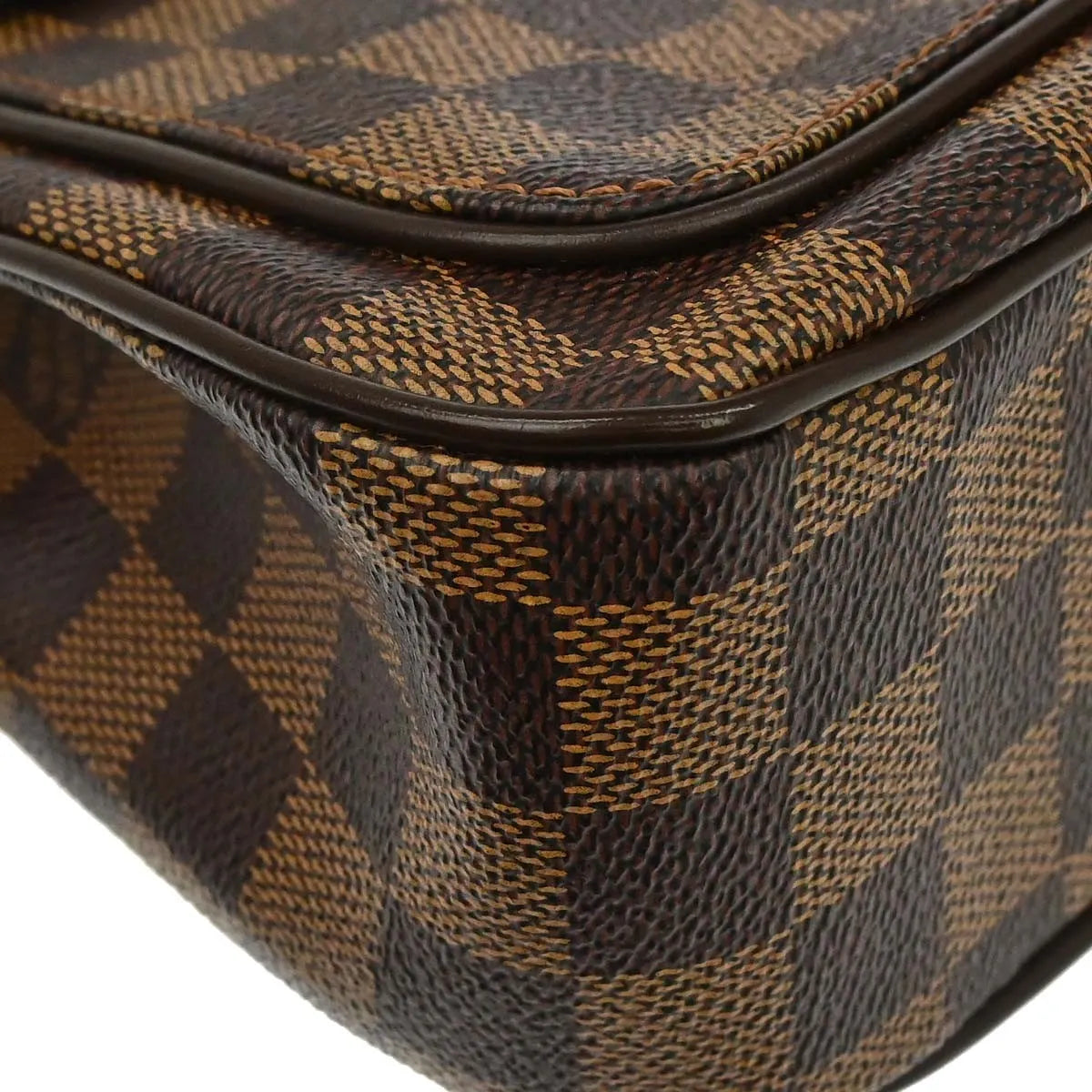 Louis Vuitton Aubagne Damier Brown Canvas Handbag (Pre-Owned)