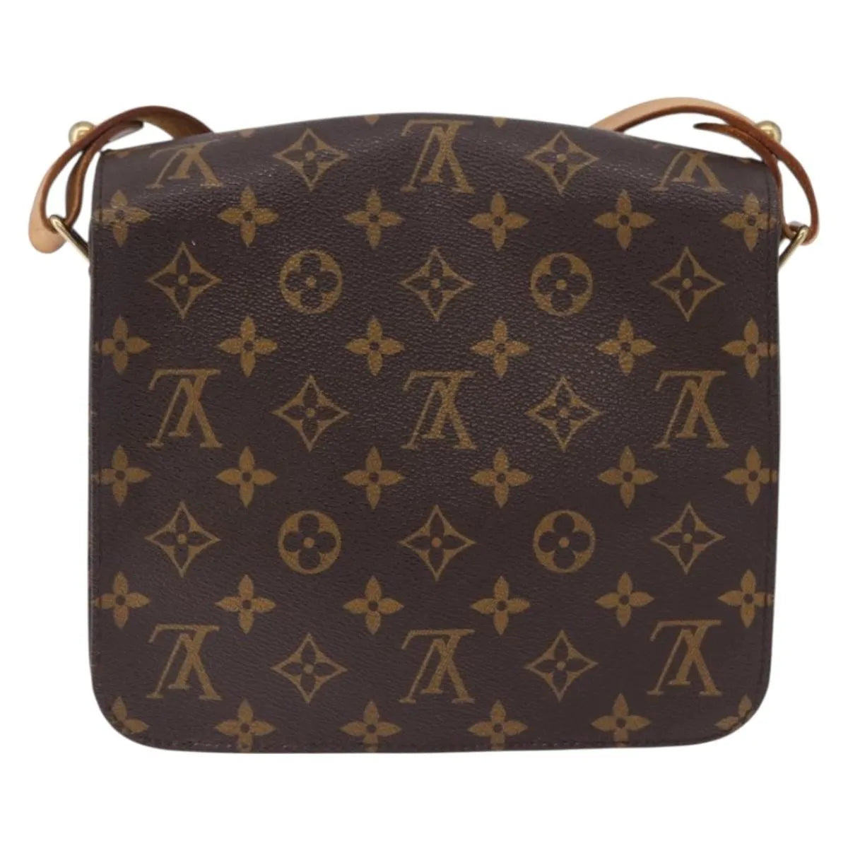 Louis Vuitton Cartouchiere Monogram Brown Canvas Shoulder Bag Bag (Pre-Owned)
