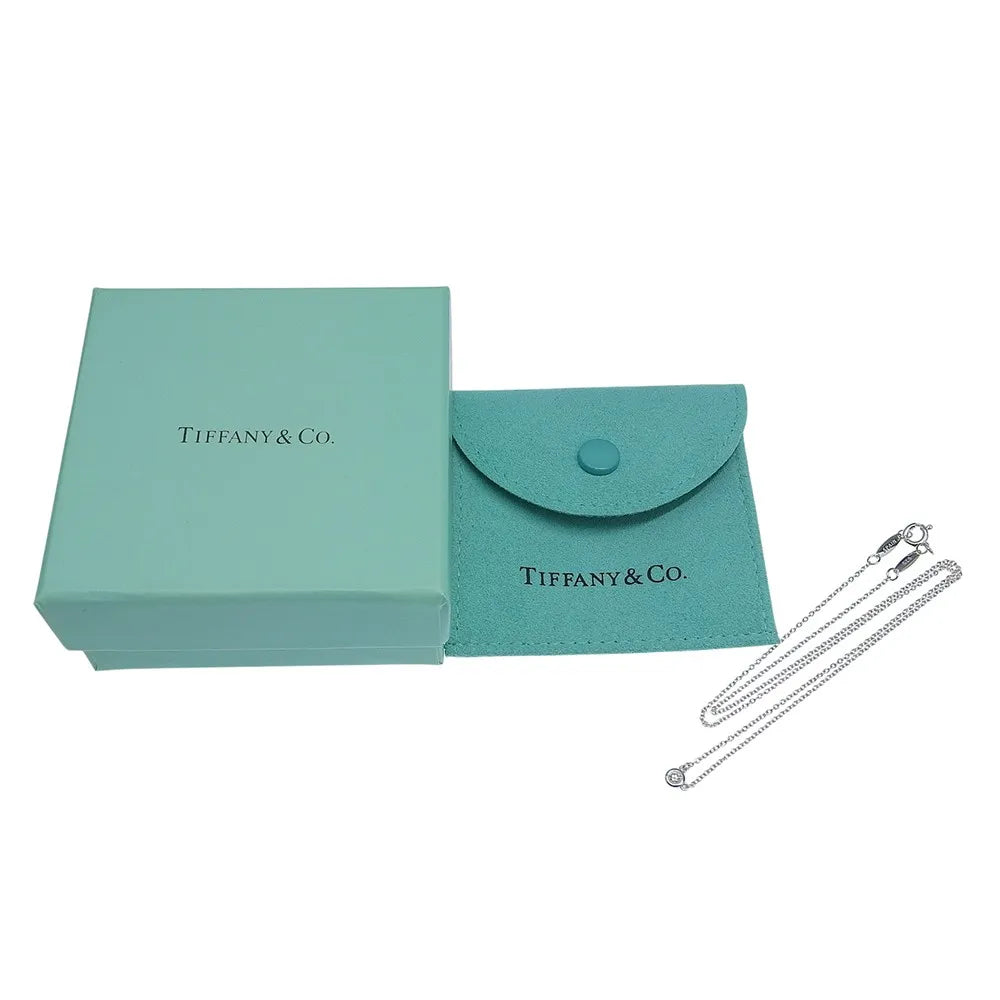 Tiffany & Co. Elsa Peretti Diamonds By The Yard 925 Silver With Diamond Silver Sterling_Silver Necklace Jewelry (Pre-Owned)
