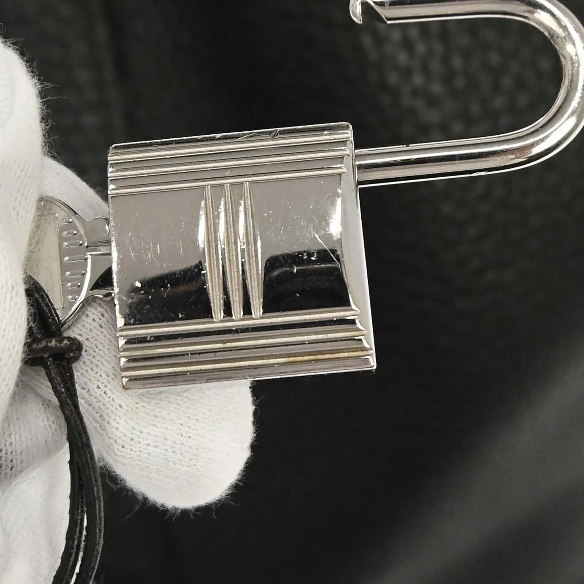 Hermes Picotin Lock Clemence Black Leather Handbag (Pre-Owned)