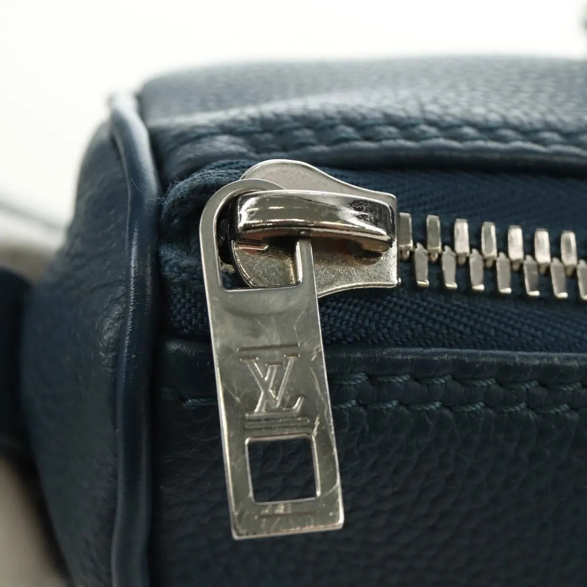 Louis Vuitton Keepall Bandouliere Limited Edition Aerogram Leather Blue Leather Travel Bag Bag (Pre-Owned)
