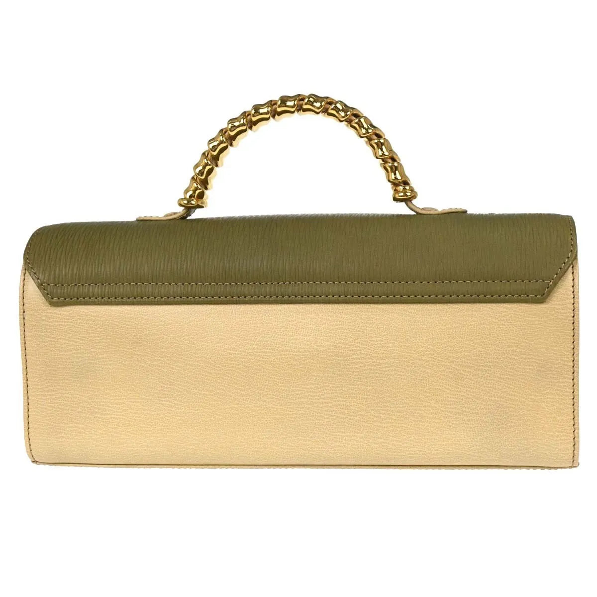Loewe Vintage Velazquez Top Handle Leather Beige Leather Handbag (Pre-Owned)