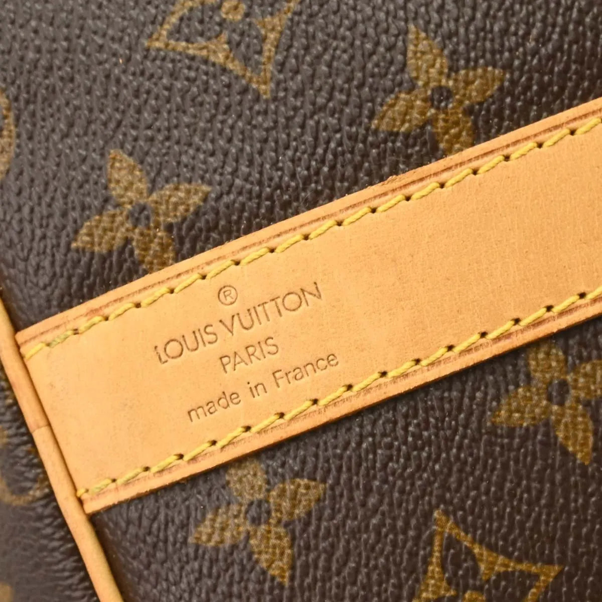 Louis Vuitton Keepall Bandouliere Bag Monogram Canvas Brown Canvas Travel Bag Bag (Pre-Owned)
