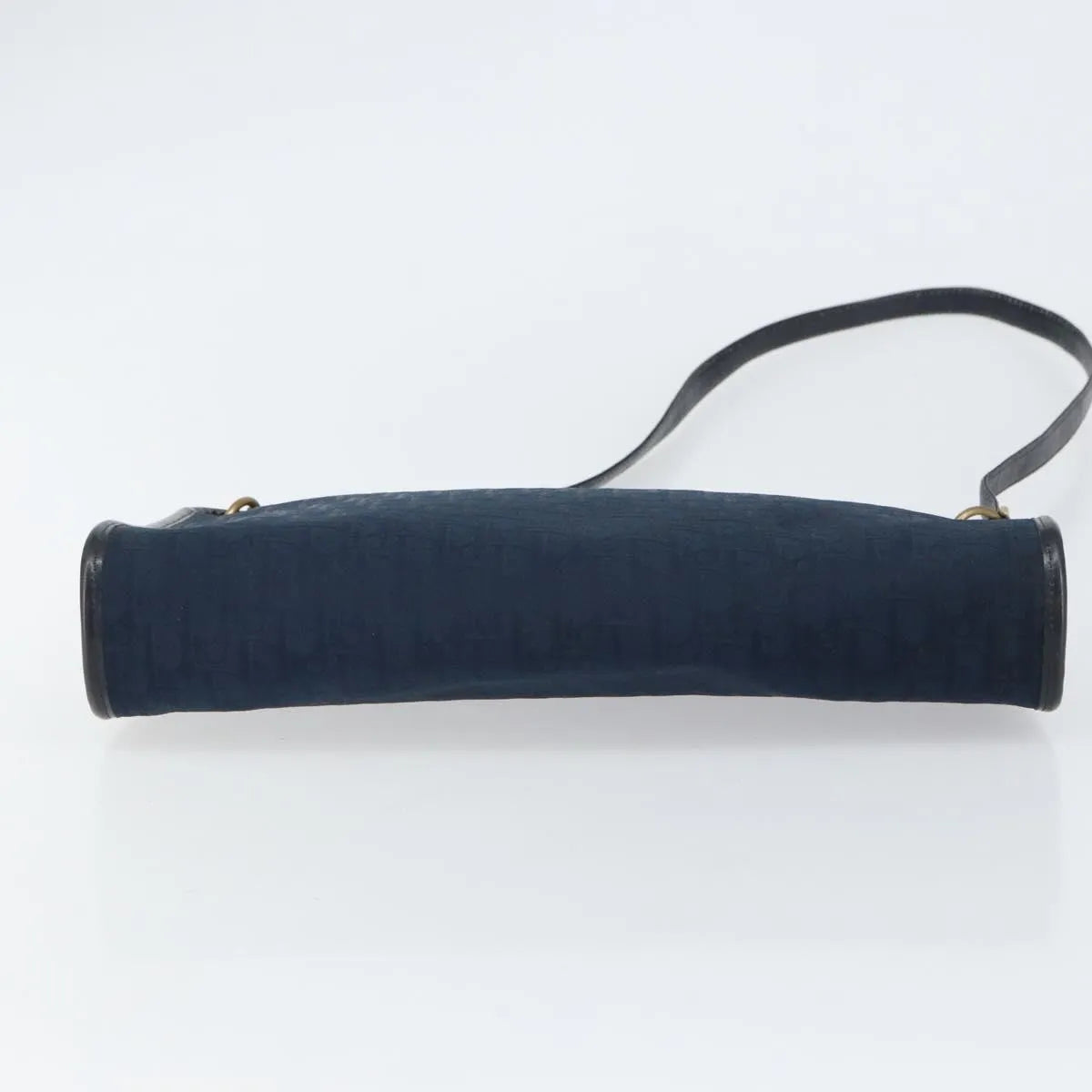 Christian Dior Vintage Cd Trotter Canvas Navy Canvas Shoulder Bag Bag (Pre-Owned)