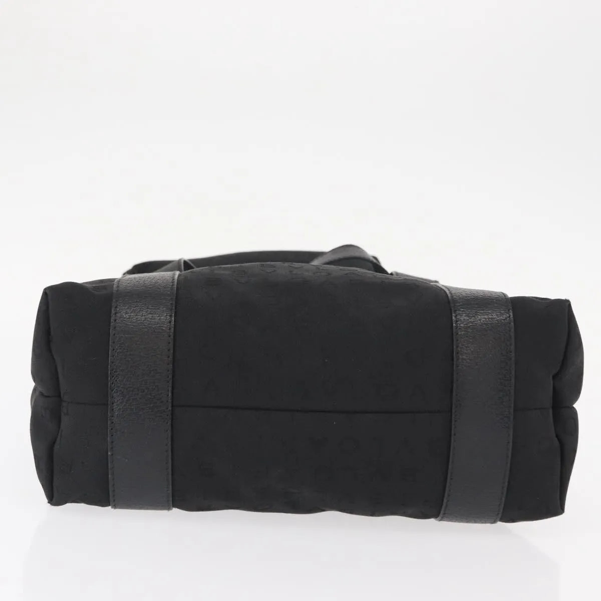 Bvlgari Logomania Canvas Black Canvas Tote Bag Bag (Pre-Owned)