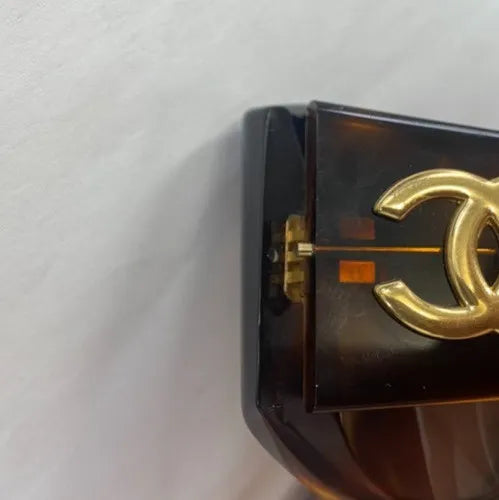 Chanel Logo Cc Plastic Brown Plastic Sunglasse Accessory (Pre-Owned)