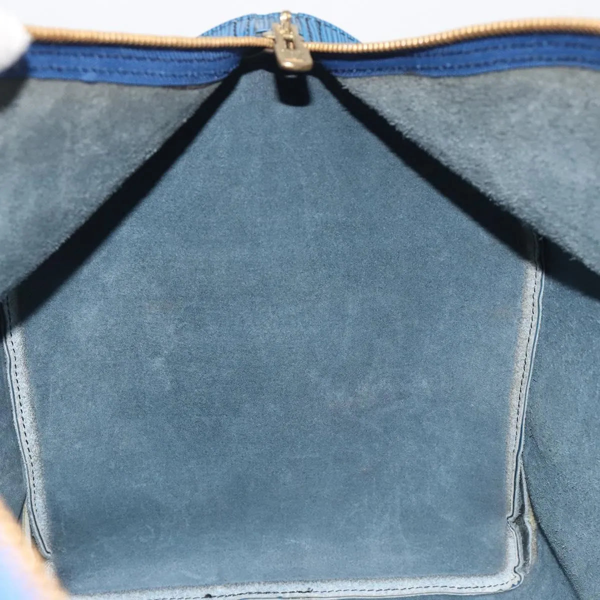 Louis Vuitton Keepall Epi Blue Leather Travel Bag Bag (Pre-Owned)