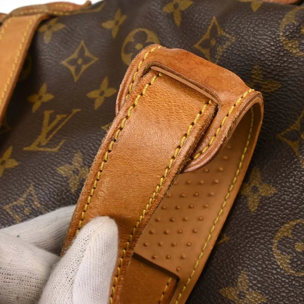 Louis Vuitton Saumur Monogram Canvas Brown Canvas Shoulder Bag Bag (Pre-Owned)