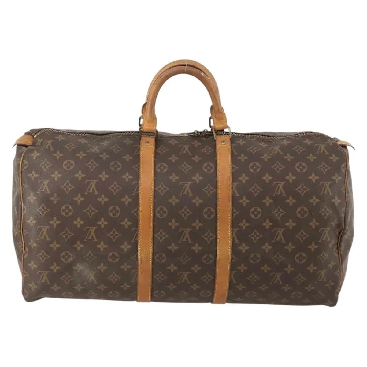 Louis Vuitton Keepall Monogram Canvas Brown Canvas Travel Bag Bag (Pre-Owned)