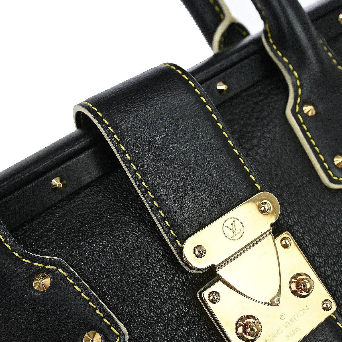 Louis Vuitton Suhali L'ingenieux Leather Black Leather Handbag (Pre-Owned)