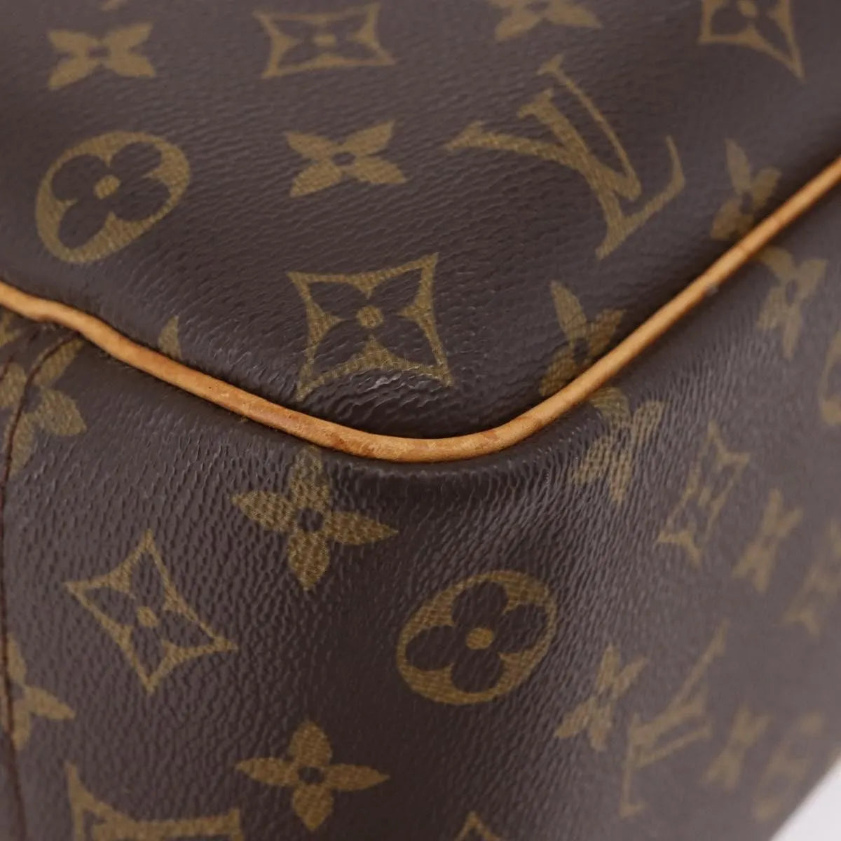 Louis Vuitton Deauville Monogram Brown Canvas Handbag (Pre-Owned)