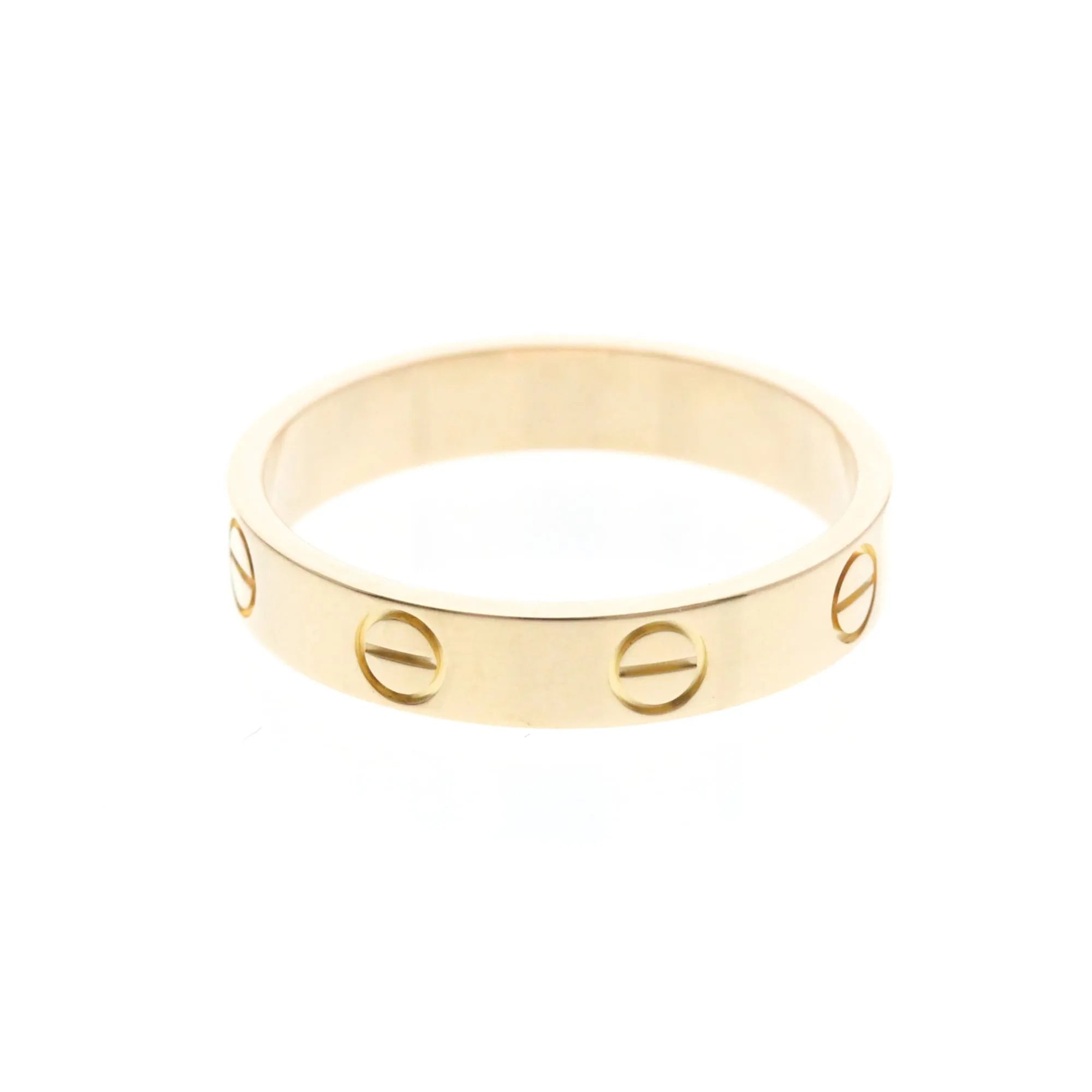 Cartier Love Wedding Band 18K Rose Gold Gold Pink_Gold Ring Jewelry (Pre-Owned)