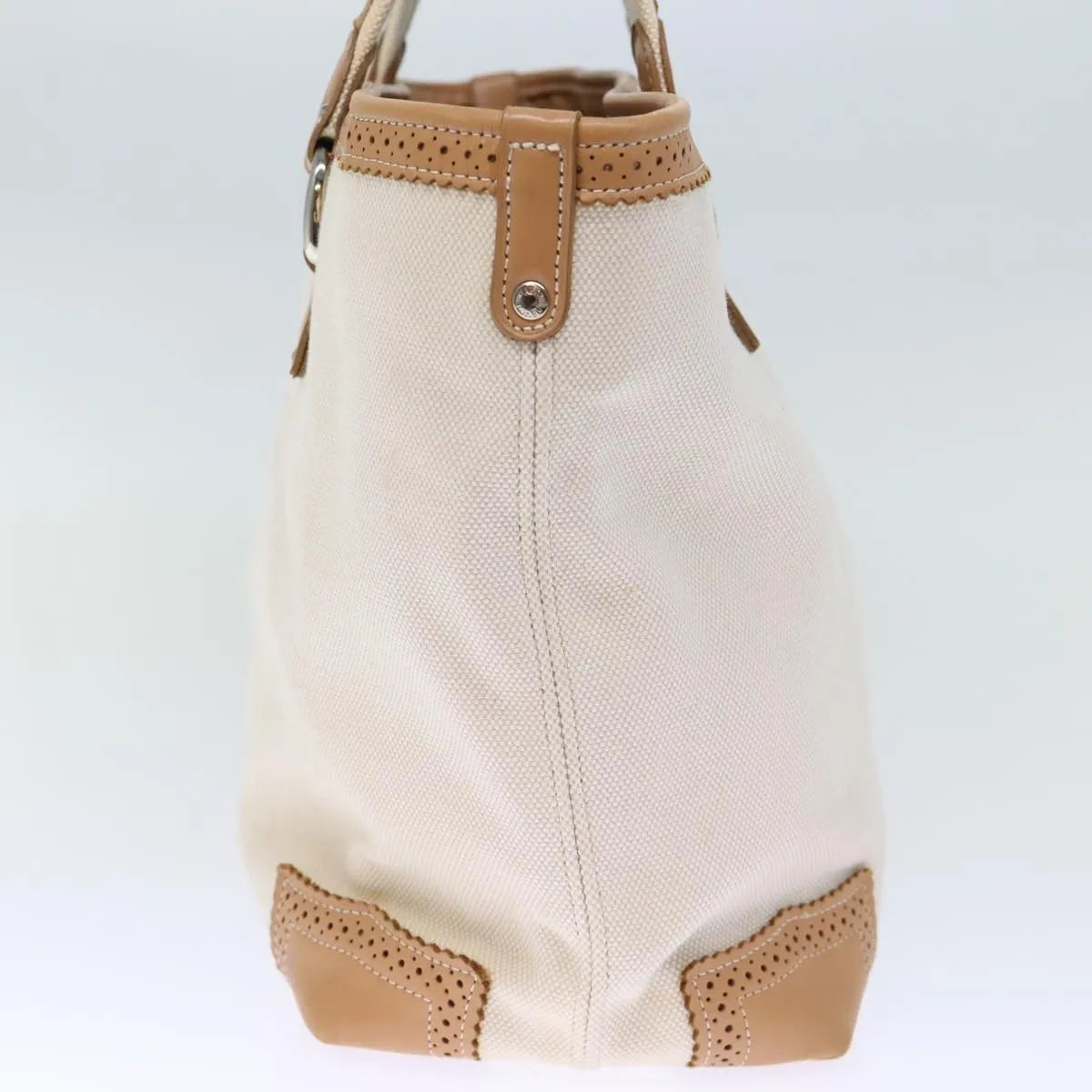 Burberry Blue Label Canvas Beige Canvas Tote Bag Bag (Pre-Owned)