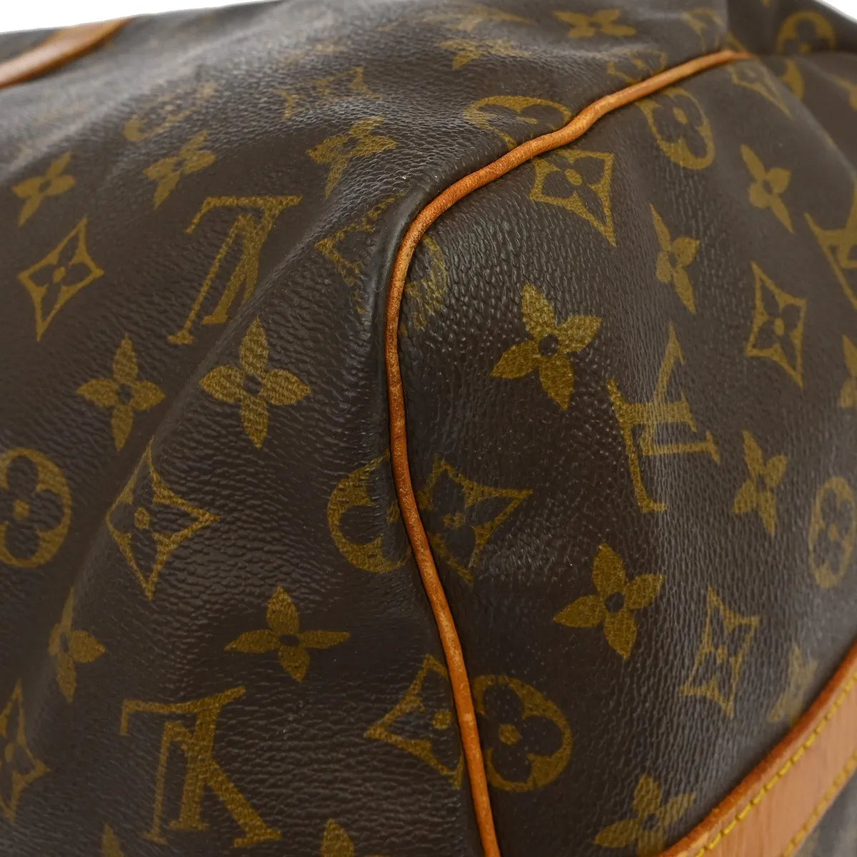Louis Vuitton Keepall Bandouliere Monogram Canvas Brown Canvas Travel Bag Bag (Pre-Owned)