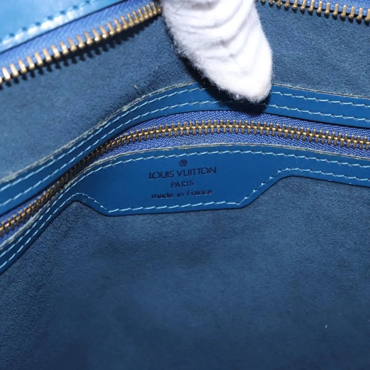 Louis Vuitton Saint Jacques Epi Blue Leather Shoulder Bag Bag (Pre-Owned)