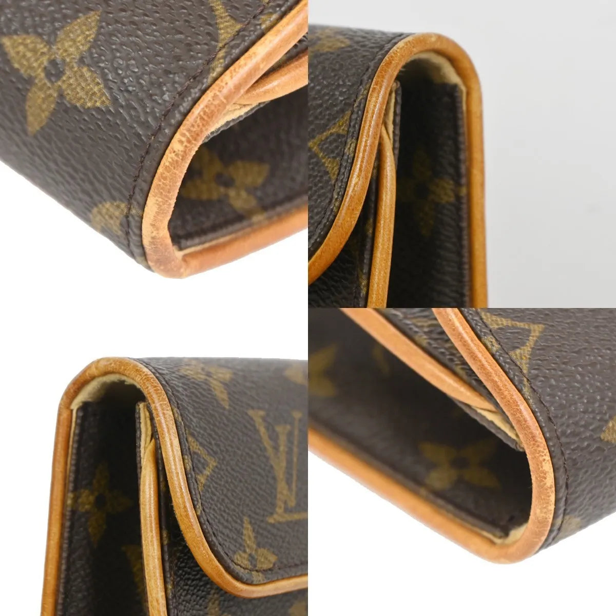 Louis Vuitton Florentine Waist Monogram Canvas Brown Canvas Clutche & Pouche Bag (Pre-Owned)