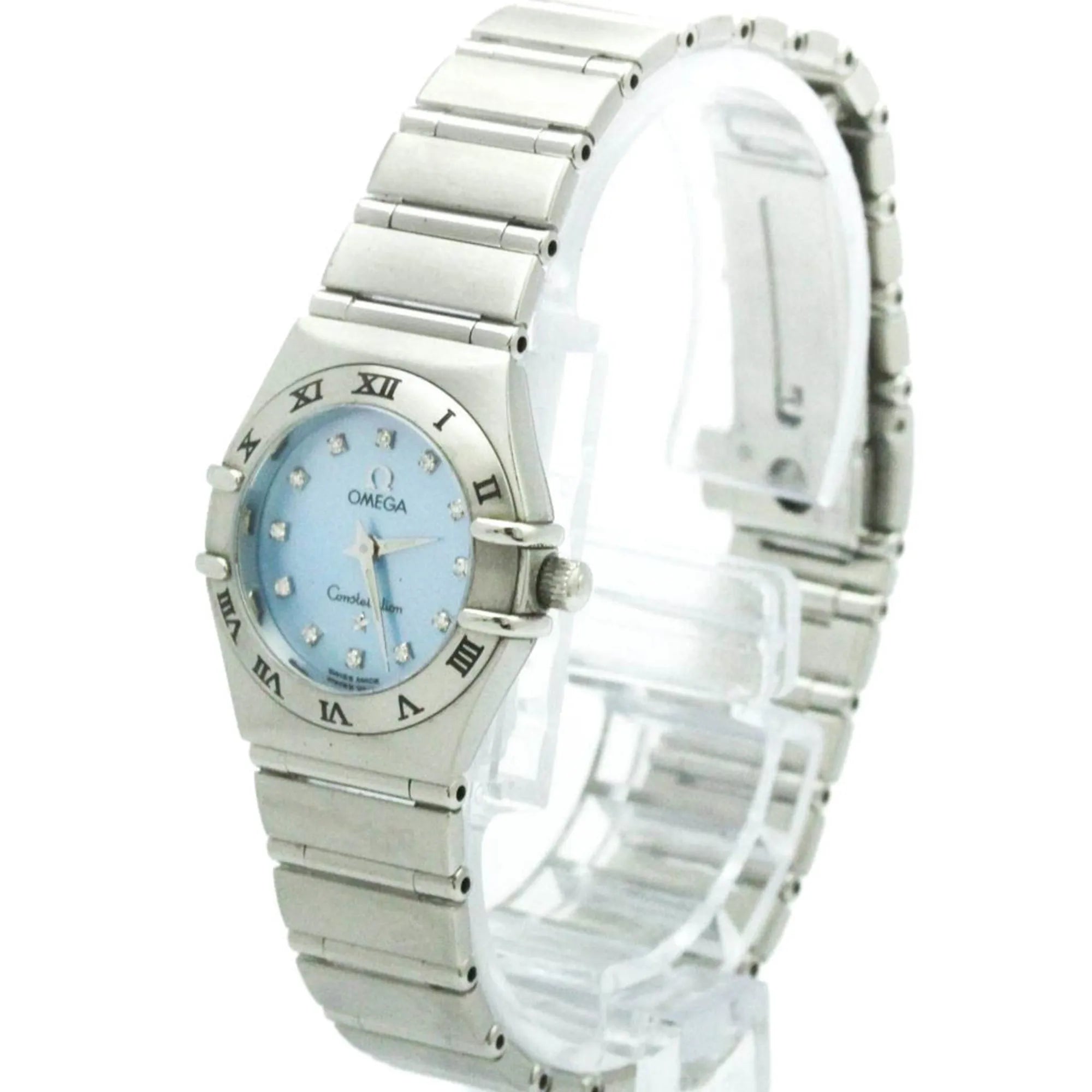Omega Constellation Quartz Stainless Steel With Diamond Markers Watch (Pre-Owned)