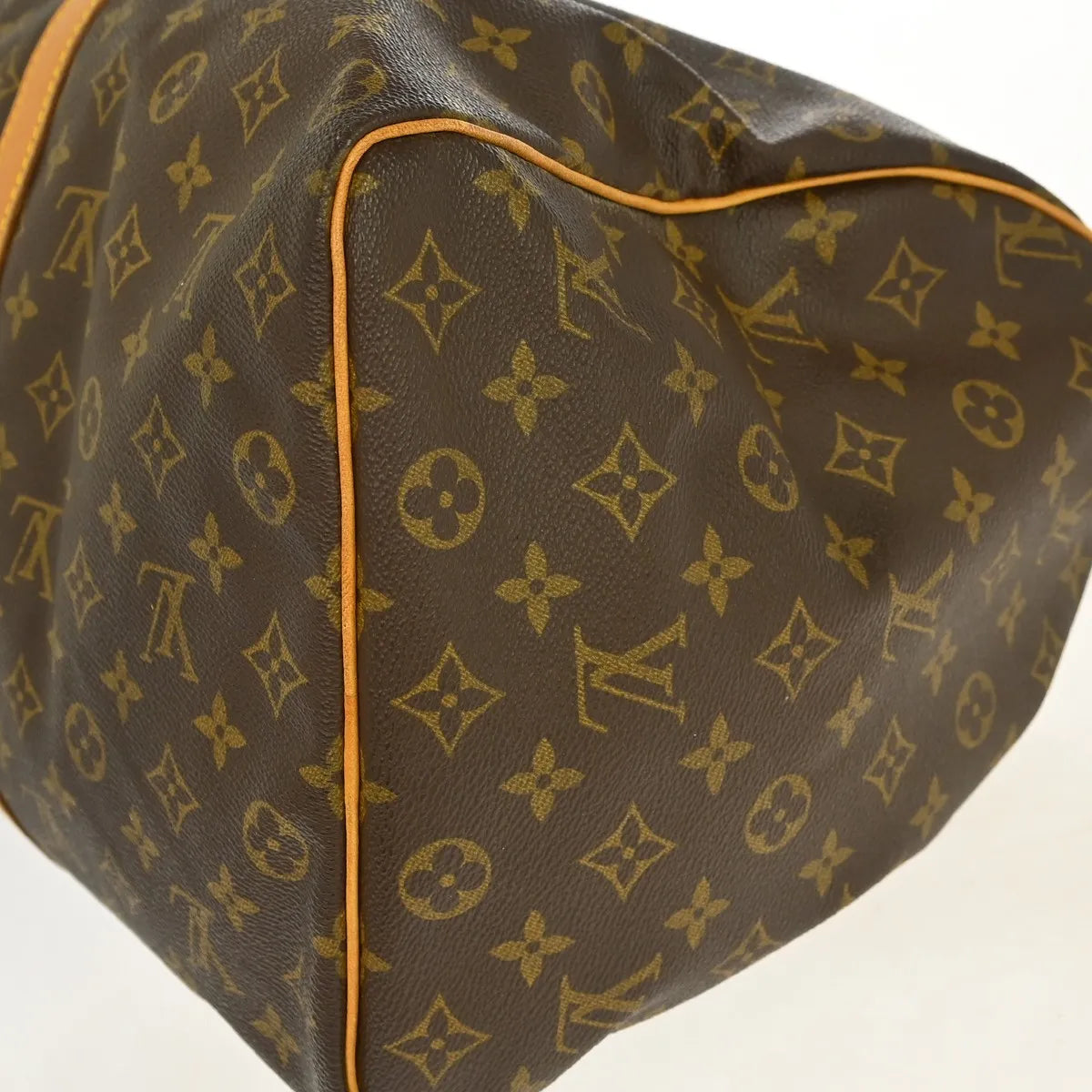 Louis Vuitton Keepall Monogram Brown Canvas Travel Bag Bag (Pre-Owned)