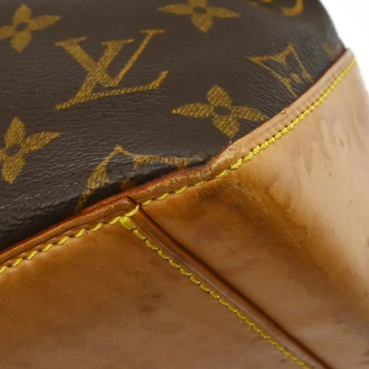 Louis Vuitton Cabas Mezzo Monogram Canvas Brown Canvas Tote Bag Bag (Pre-Owned)