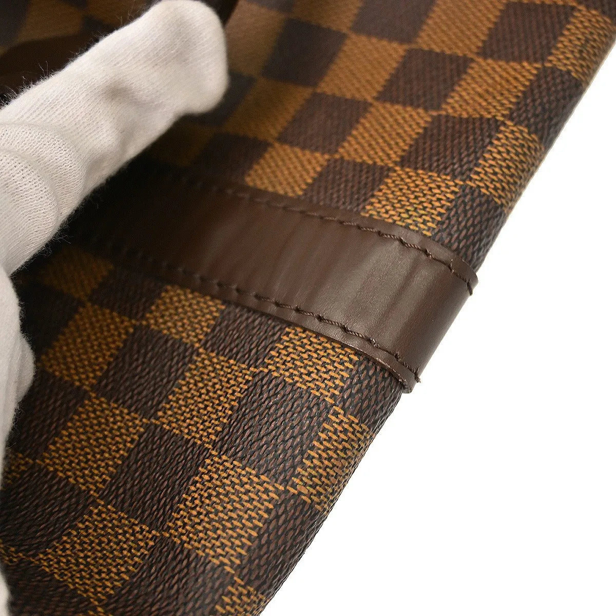 Louis Vuitton Keepall Damier Ebene Brown Canvas Travel Bag Bag (Pre-Owned)