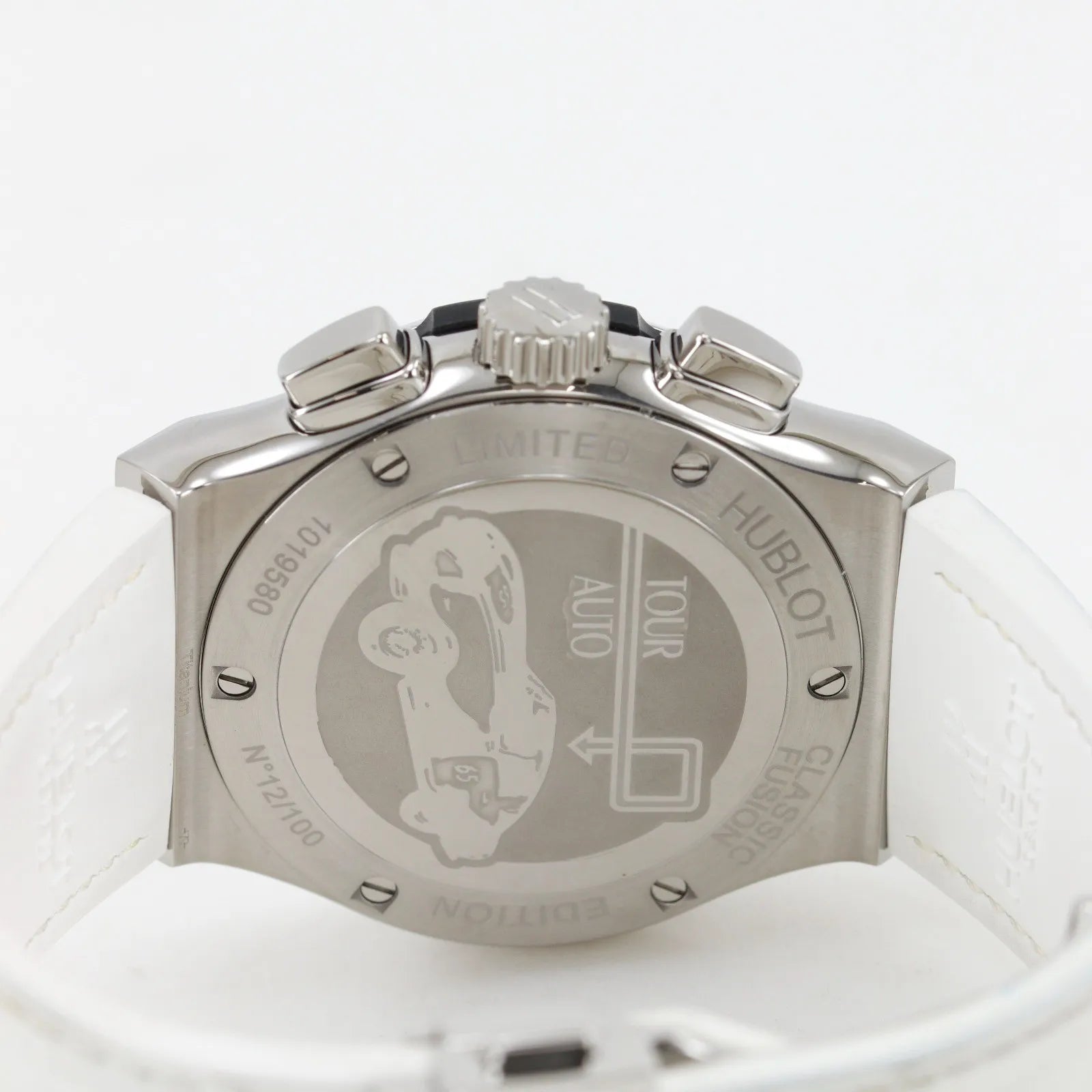 Hublot Classic Fusion Automatic Titanium And Alligator Watch (Pre-Owned)