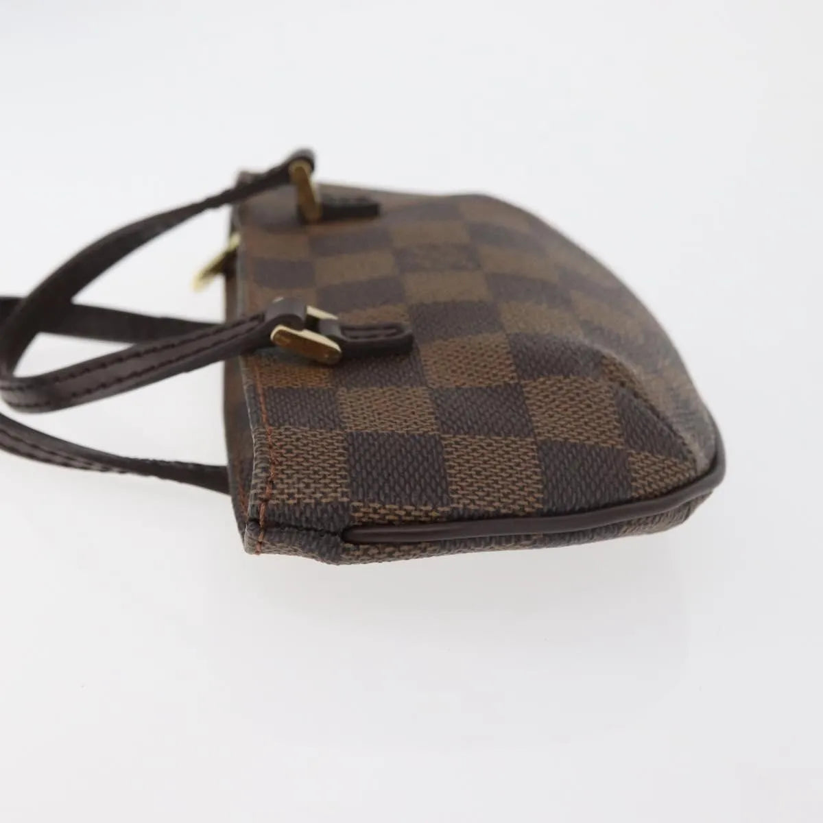 Louis Vuitton Manosque Pochette Damier Brown Canvas Clutche & Pouche Bag (Pre-Owned)