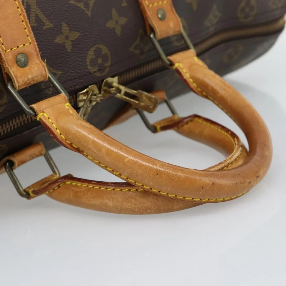 Louis Vuitton Keepall Monogram Brown Canvas Travel Bag Bag (Pre-Owned)