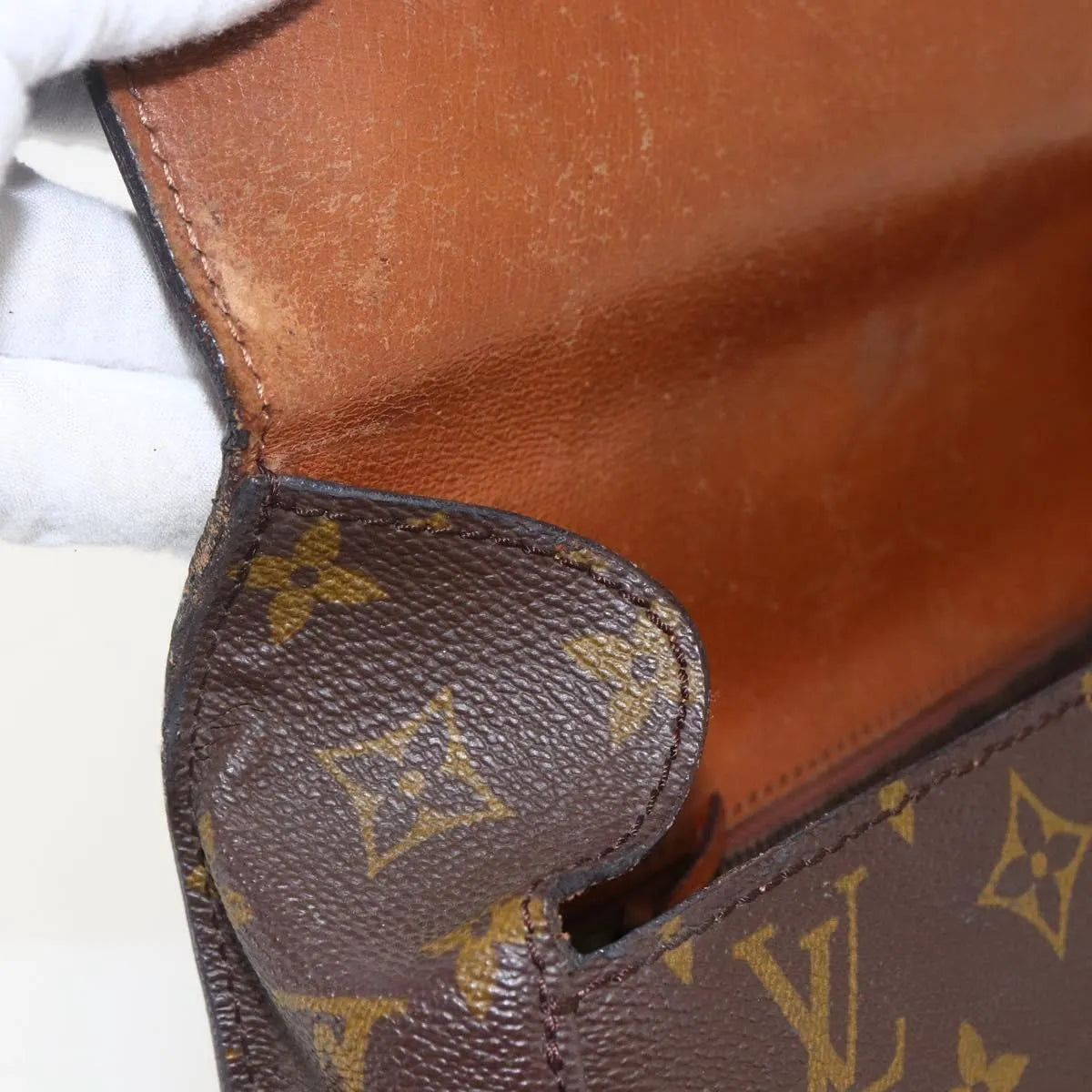 Louis Vuitton Saint Cloud Monogram Canvas Brown Canvas Shoulder Bag Bag (Pre-Owned)