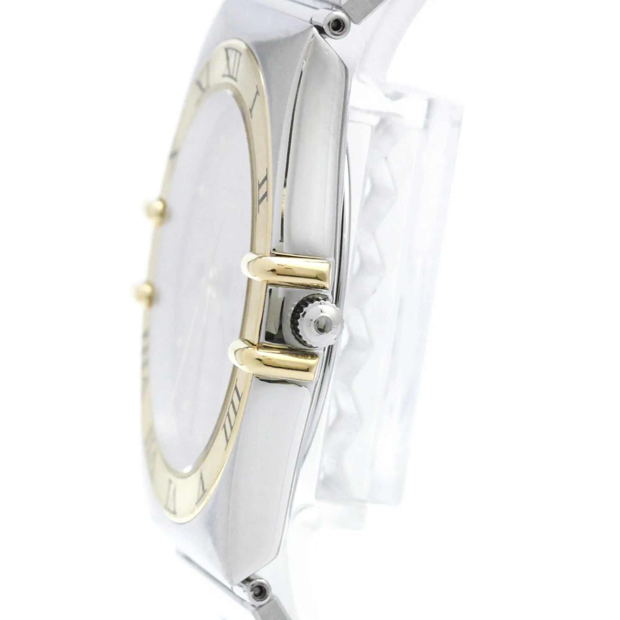 Omega Constellation Manhattan Quartz Stainless Steel And Yellow Gold (18K) Watch (Pre-Owned)