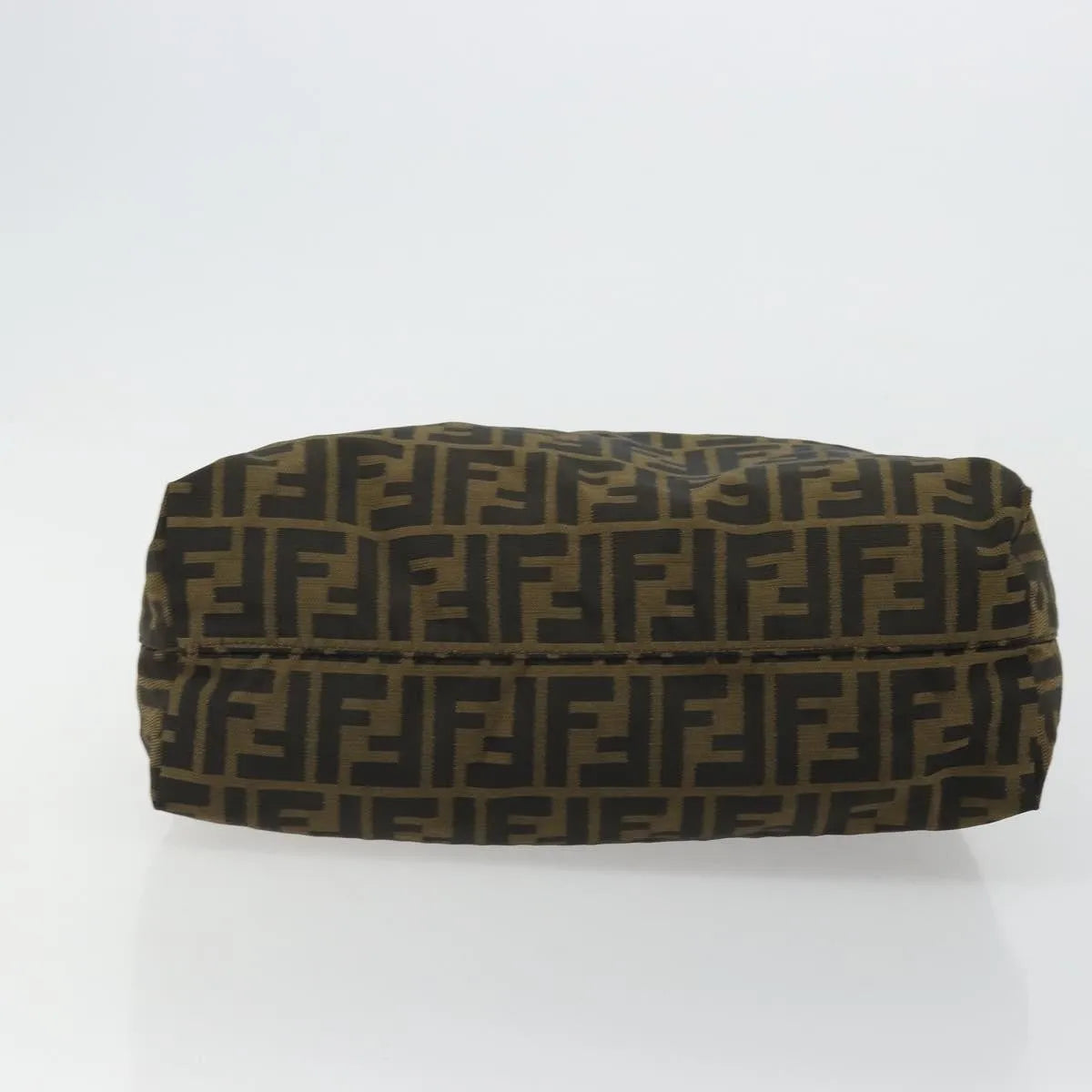 Fendi Zucca Tote Canvas Black Canvas Handbag (Pre-Owned)