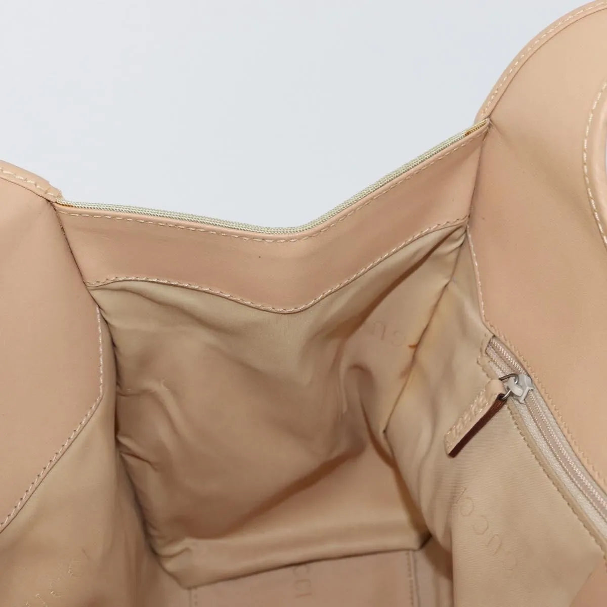Gucci Jackie Tote Gg Canvas Beige Canvas Handbag (Pre-Owned)