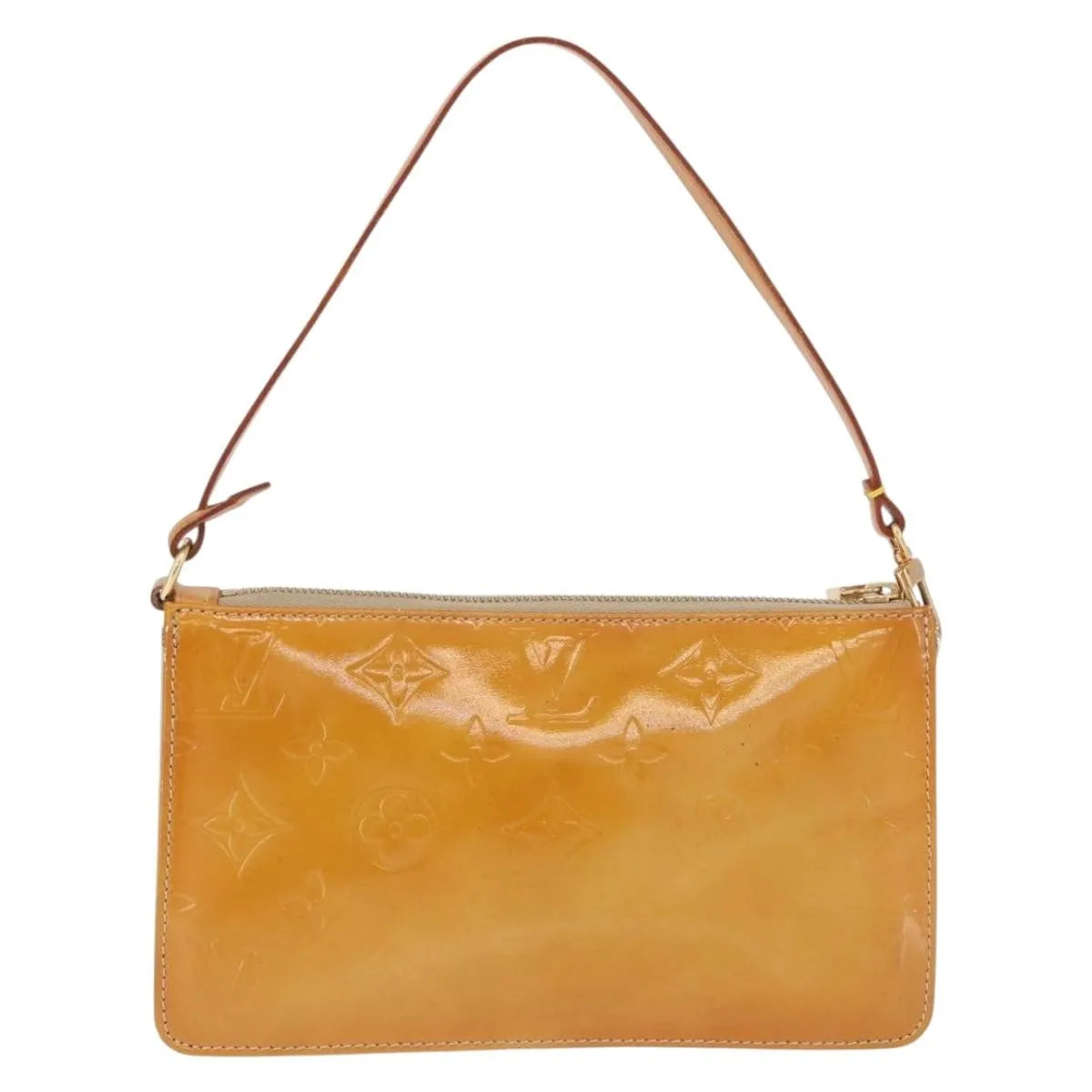 Louis Vuitton Lexington Pochette Monogram Vernis Beige Patent_Leather Clutche & Pouche Bag (Pre-Owned)