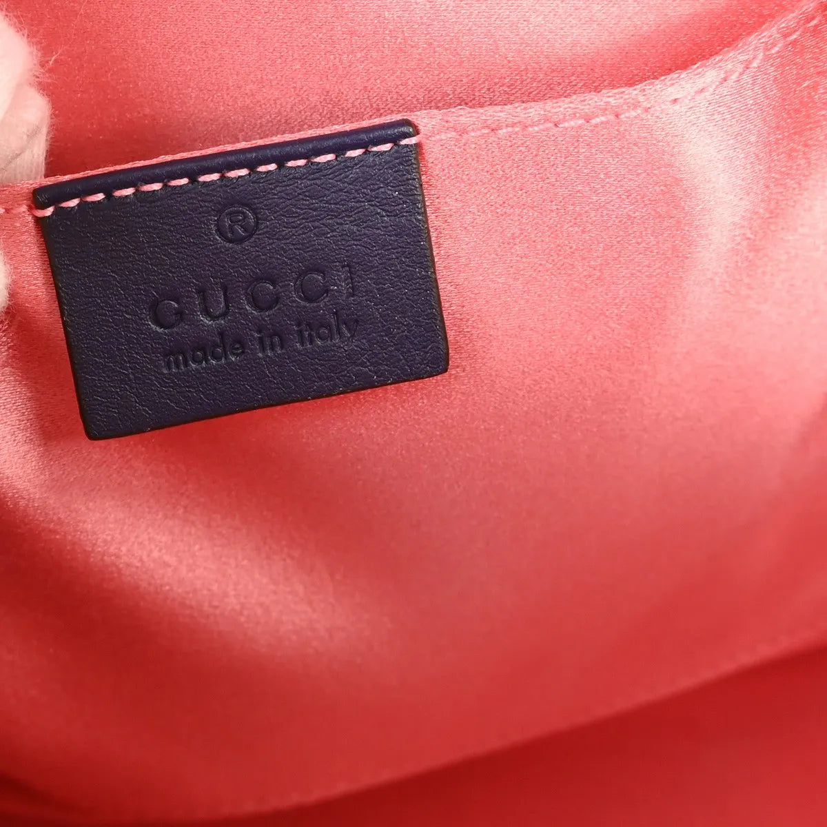 Gucci Backpack Embellished Wool Blue Denim_Jeans Backpack Bag (Pre-Owned)