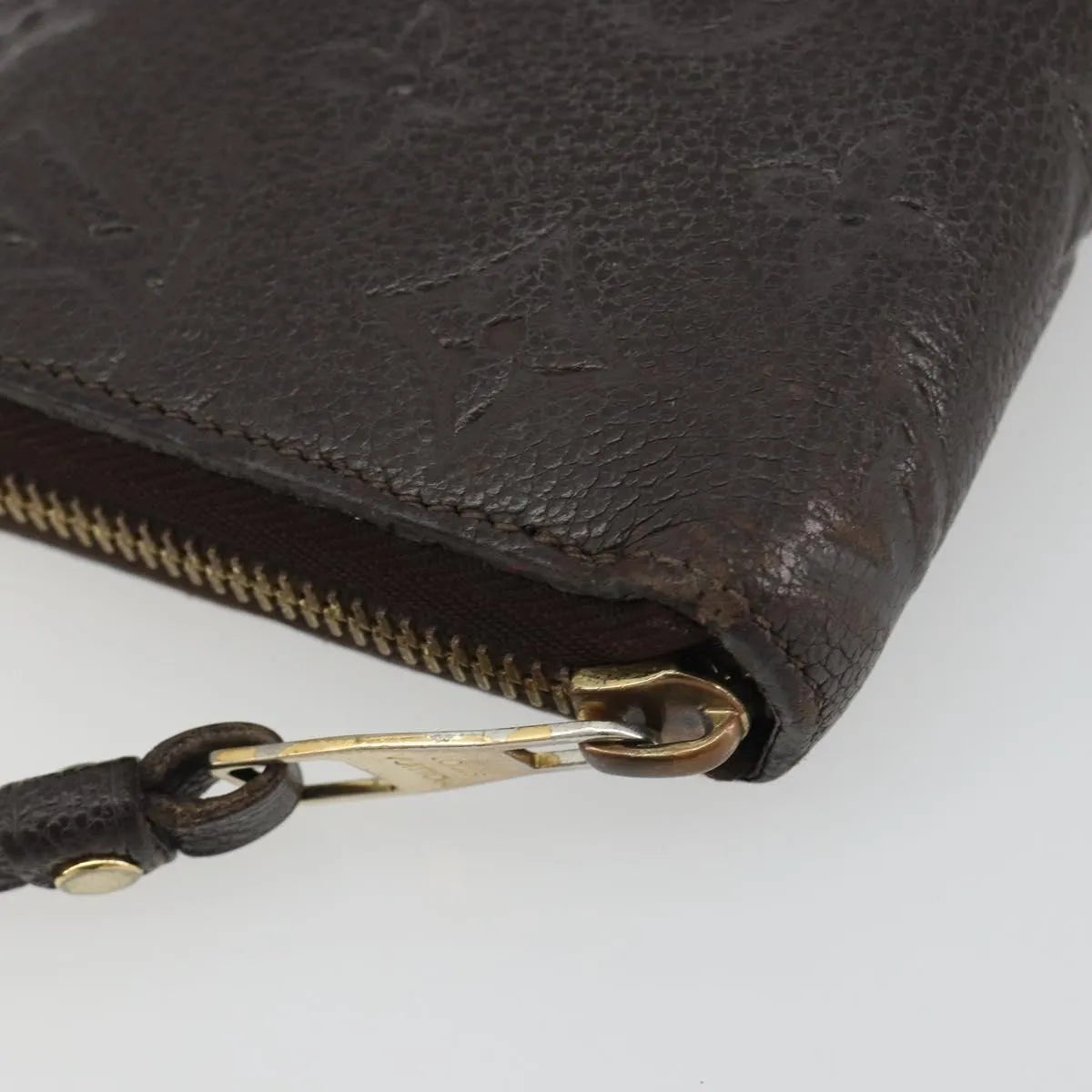Louis Vuitton Zippy Wallet Nm Leather Empreinte Brown Leather Wallets Accessory (Pre-Owned)