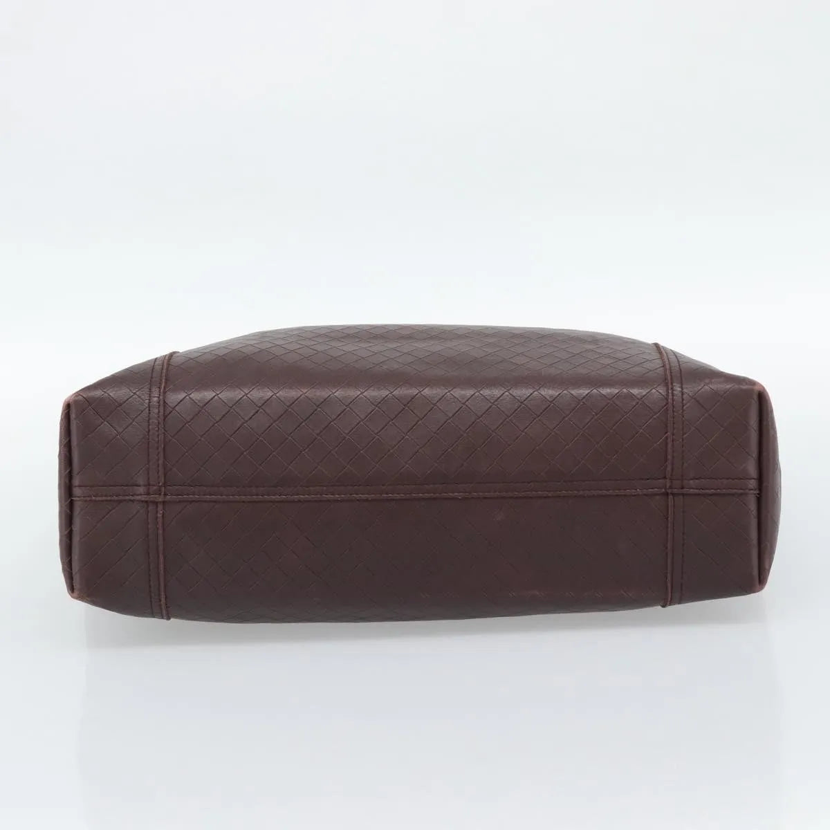 Bottega Veneta Intrecciomirage Tote Leather Brown Leather Tote Bag Bag (Pre-Owned)