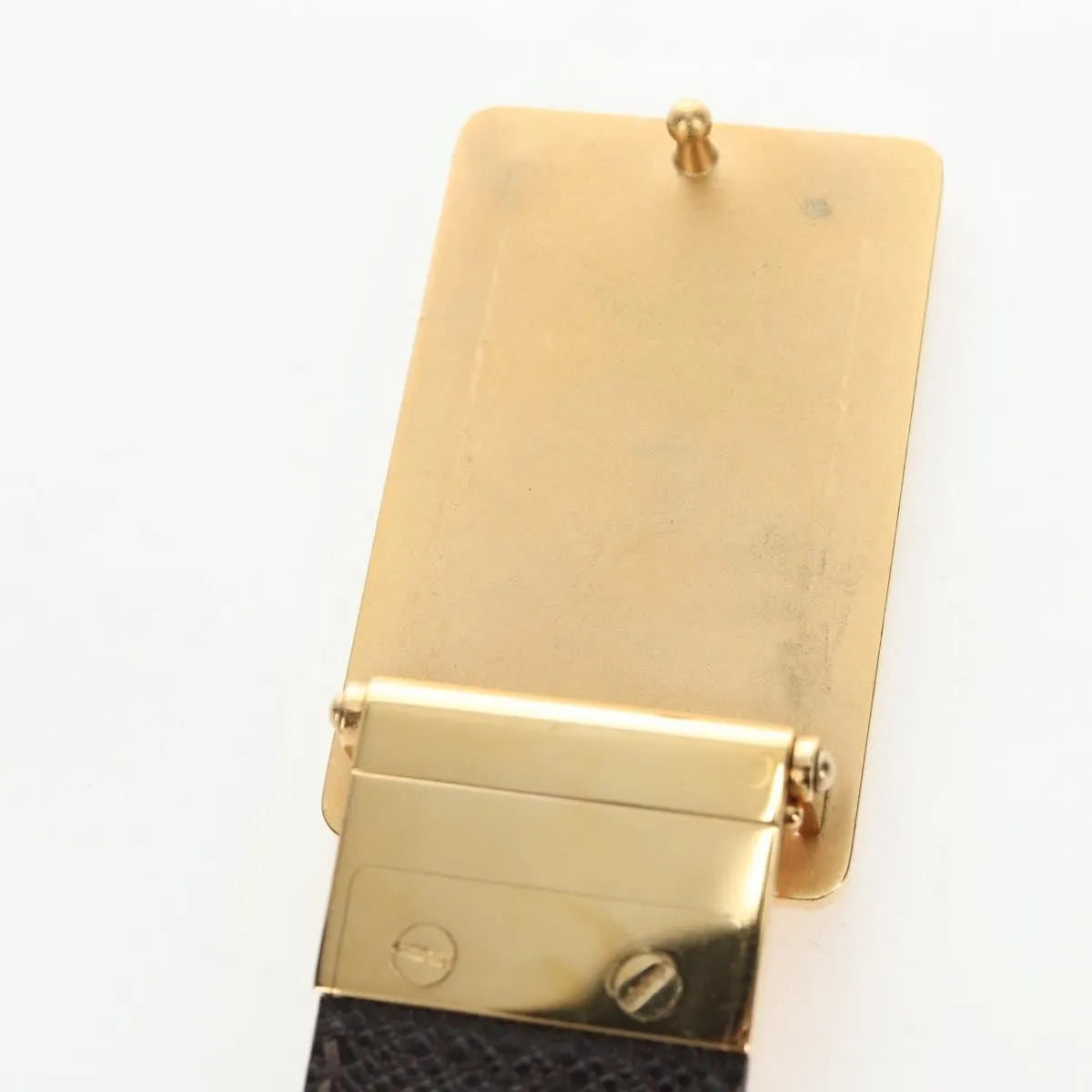 Louis Vuitton Inventeur Belt Damier Ebene Brown Canvas Belts Accessory (Pre-Owned)