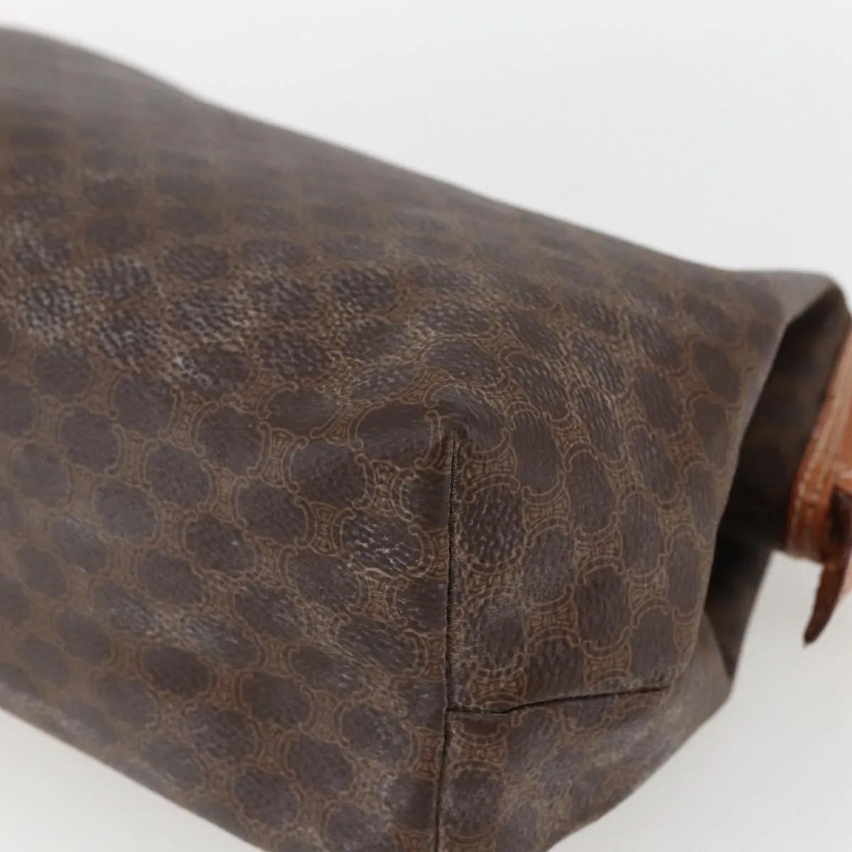 Celine Macadam Pochette Canvas Brown Canvas Clutche & Pouche Bag (Pre-Owned)