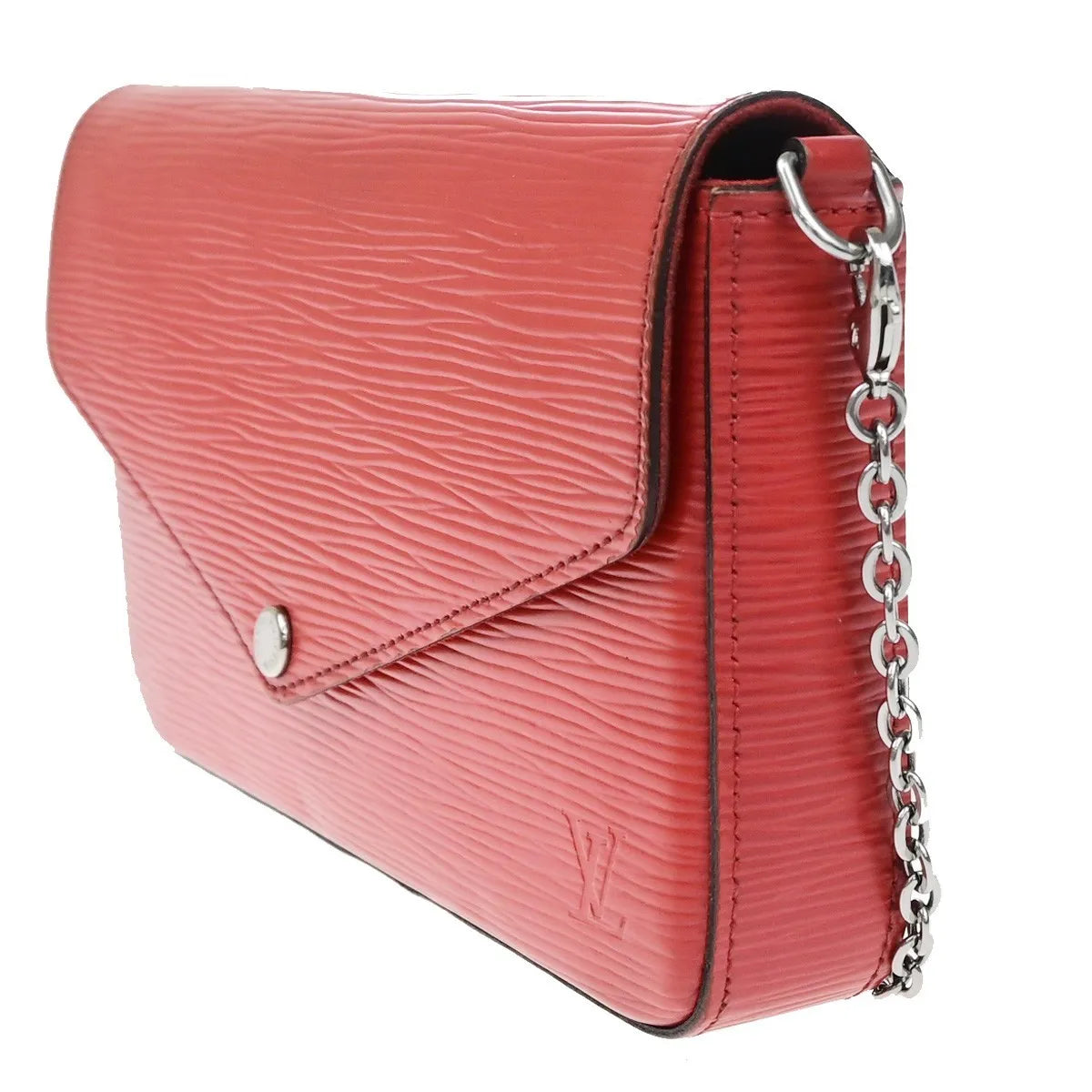 Louis Vuitton Felicie Chain Epi Leather Red Leather Clutche & Pouche Bag (Pre-Owned)
