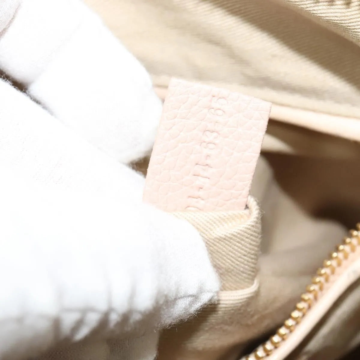 Chloe Paraty Quilted Leather Beige Leather Handbag (Pre-Owned)