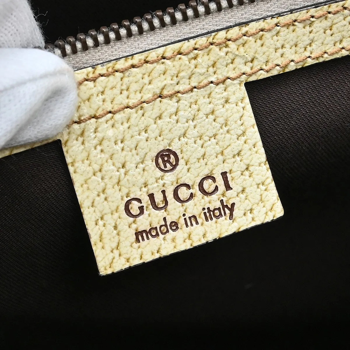 Gucci Miss Gg Tote Gg Canvas With Leather Beige Canvas Handbag (Pre-Owned)