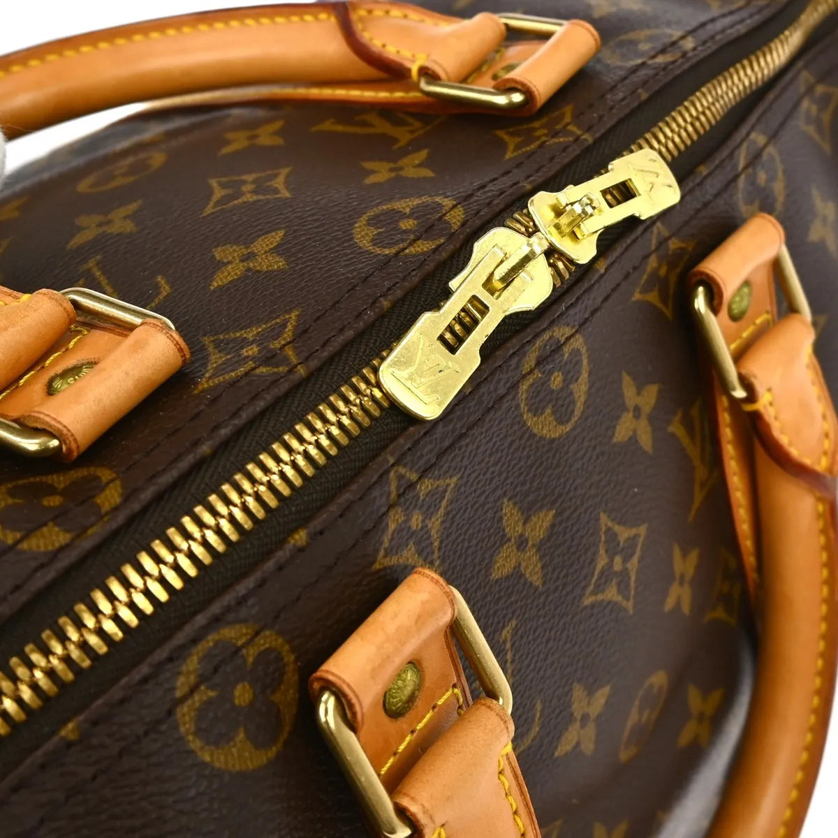 Louis Vuitton Keepall Bag Monogram Canvas Brown Canvas Travel Bag Bag (Pre-Owned)