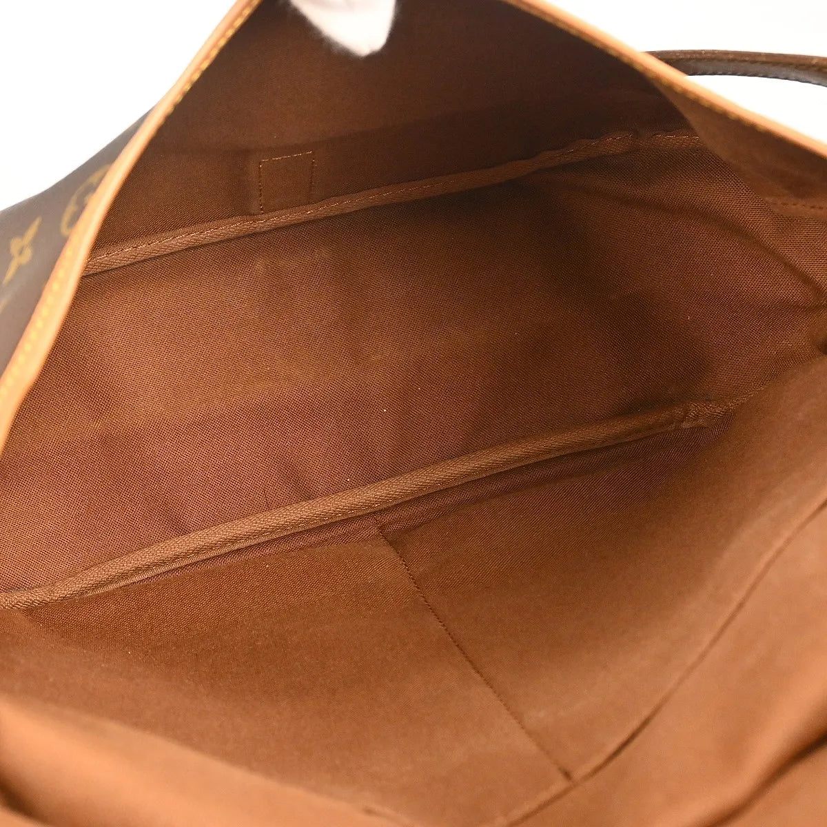 Louis Vuitton Saumur Monogram Canvas Brown Canvas Shoulder Bag Bag (Pre-Owned)